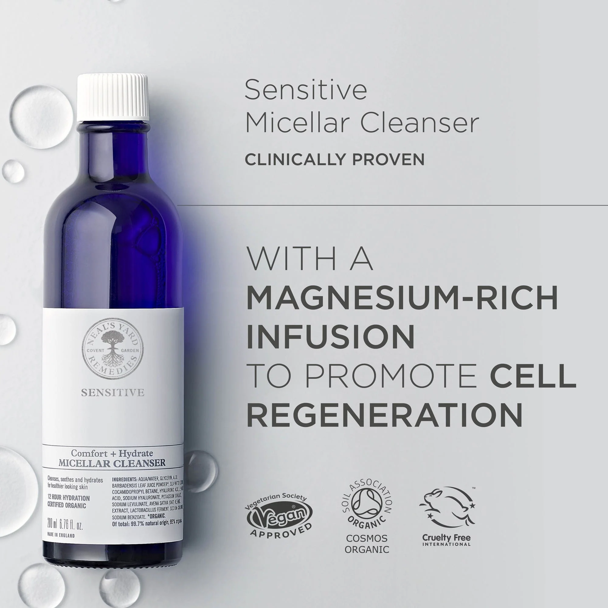 Sensitive Comfort & Hydrate Micellar Cleanser 200ml - Image 3